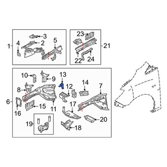 Mazda OE - Fender Rail Bracket