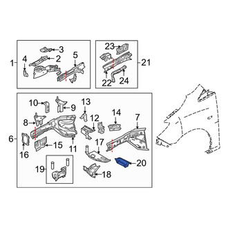 Mazda OE - Left Floor Pan Reinforcement