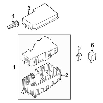 Mazda OE - Electrical Components (Engine Compartment, Fuse and Relay)