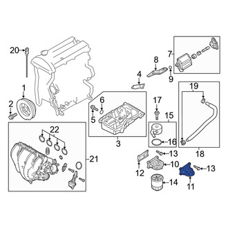 Mazda OE - Engine Oil Filter Adapter
