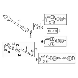 Mazda OE - Front Suspension - Drive Axles