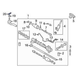 Mazda OE - Outer Steering Tie Rod End Cotter Pin