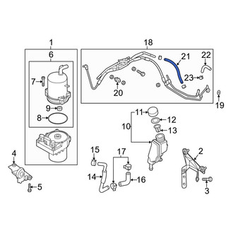 Mazda OE - Power Steering Return Hose