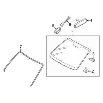 Mazda OE - Windshield - Glass
