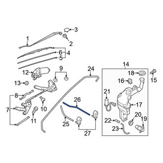 Mazda OE - Rear Liftgate Washer Hose