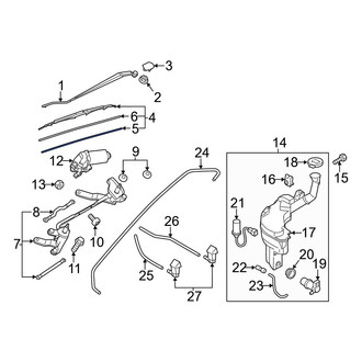 Mazda OE - Front Right Wiper Blade Refill