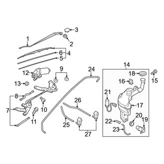 Mazda OE - Windshield - Wiper & Washer Components