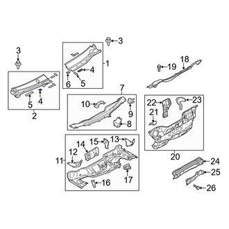 Mazda OE - Cowl Cover Gasket