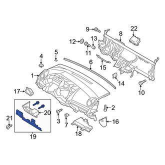 Mazda OE - Instrument Panel Knee Bolster