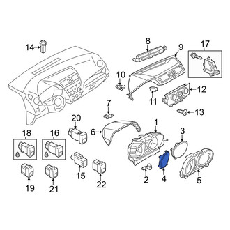 Mazda OE - Left Instrument Panel Lens