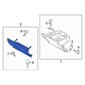 Mazda OE - Front Glove Box Door