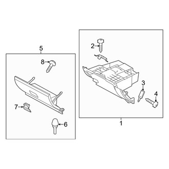 Mazda OE - Instrument Panel - Glove Box