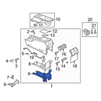 Mazda OE - Lower Instrument Panel Air Duct