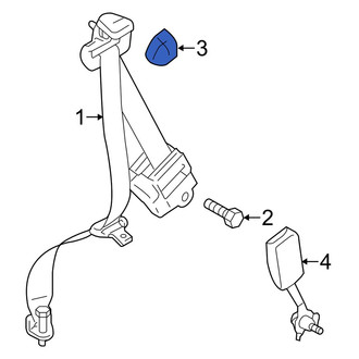 Mazda OE - Rear Seat Belt Anchor Plate Cover