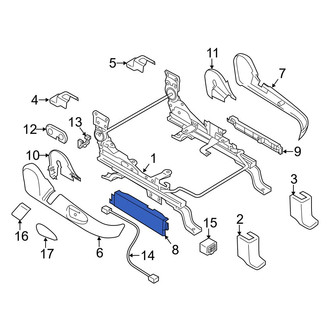 Mazda OE - Front Right Outer Seat Track Cover