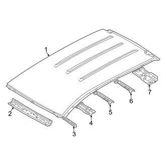 Mazda OE - Roof & Components (W/O Sunroof)
