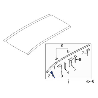 Mazda OE - Right Roof Molding Clip