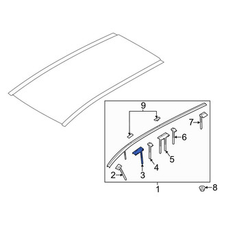 Mazda OE - Right Roof Molding Clip