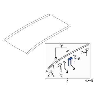 Mazda OE - Roof Molding Clip