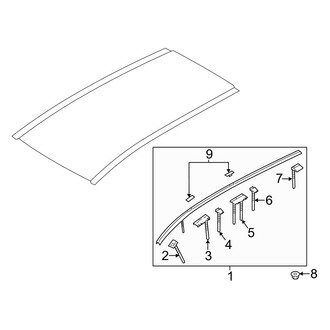 Mazda OE - Roof - Exterior Trim (W/O Sunroof)