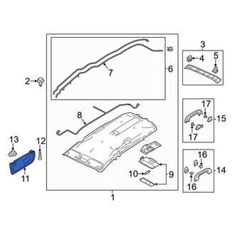 Mazda OE - Right Sun Visor