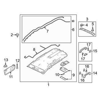 Mazda OE - Roof - Interior Trim (W/O Sunroof)