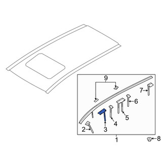 Mazda OE - Left Roof Molding Clip