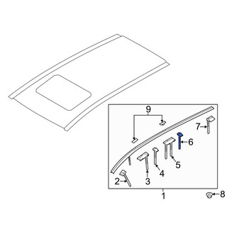 Mazda OE - Roof Molding Clip