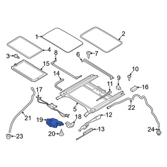 Mazda OE - Sunroof Motor