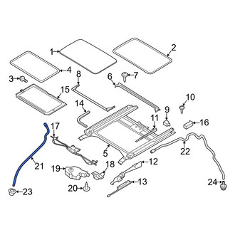 Mazda OE - Front Sunroof Drain Hose
