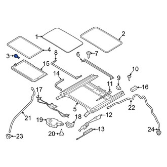 Mazda OE - Sunroof Seal Screw
