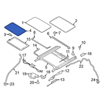 Mazda OE - Sunroof Seal