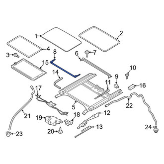 Mazda OE - Sunroof Deflector