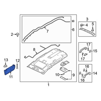 Mazda OE - Left Sun Visor