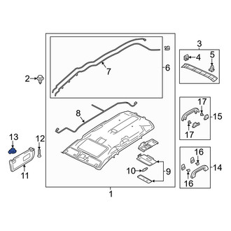Mazda OE - Sun Visor Bracket