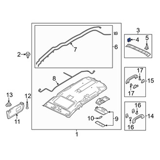 Mazda OE - Upper Liftgate Reveal Molding Clip