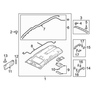 Mazda OE - Roof - Interior Trim (With Sunroof)