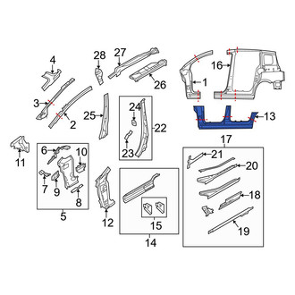 Mazda OE - Right Inner Rocker Panel