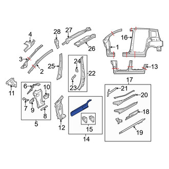 Mazda OE - Right Inner Rocker Panel