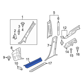 Mazda OE - Front Left Inner Door Sill Plate