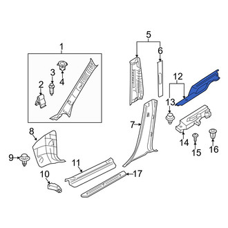 Mazda OE - Rear Left Door Sill Plate