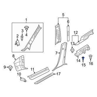Mazda OE - Liftgate Finish Panel Screw