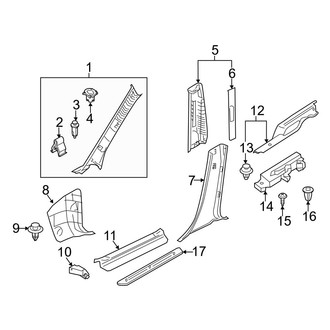 Mazda OE - Pillars, Rocker & Floor - Interior Trim