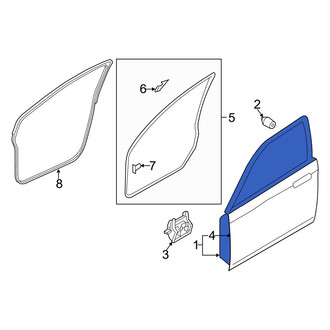 Mazda OE - Front Left Door Shell