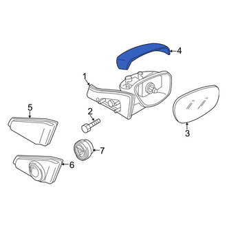 Mazda OE - Front Left Door Mirror Cover