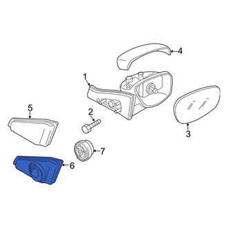 Mazda OE - Front Left Inner Door Mirror Trim Ring