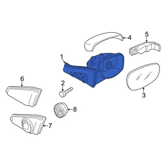 Mazda OE - Front Left Door Mirror Housing