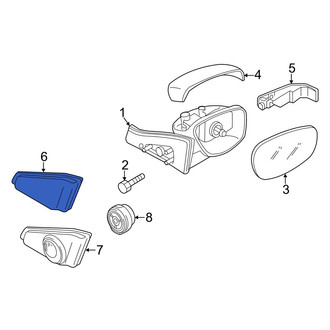 Mazda OE - Front Left Inner Door Mirror Trim Ring