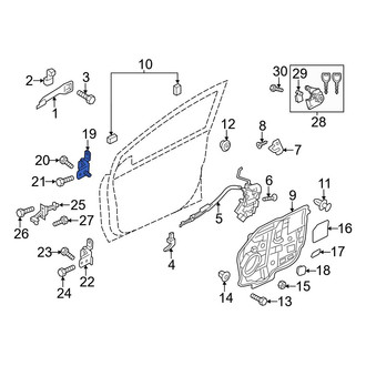 Mazda OE - Front Right Upper Door Hinge