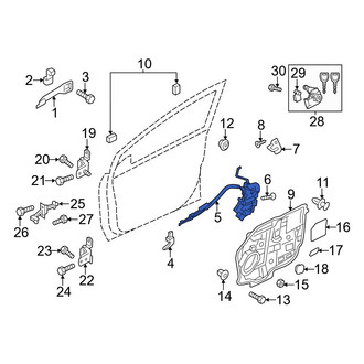 Mazda OE - Front Left Door Latch Assembly